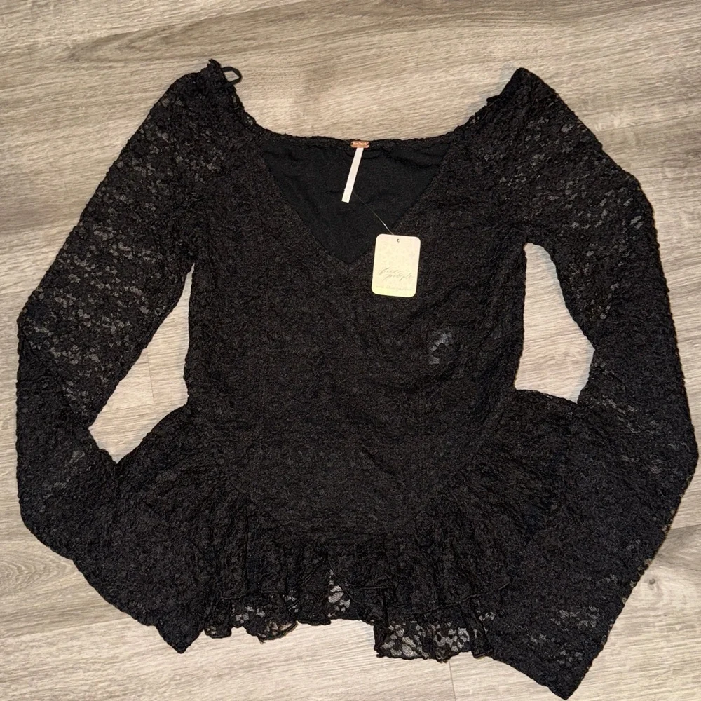 Free People Stella long sleeve top